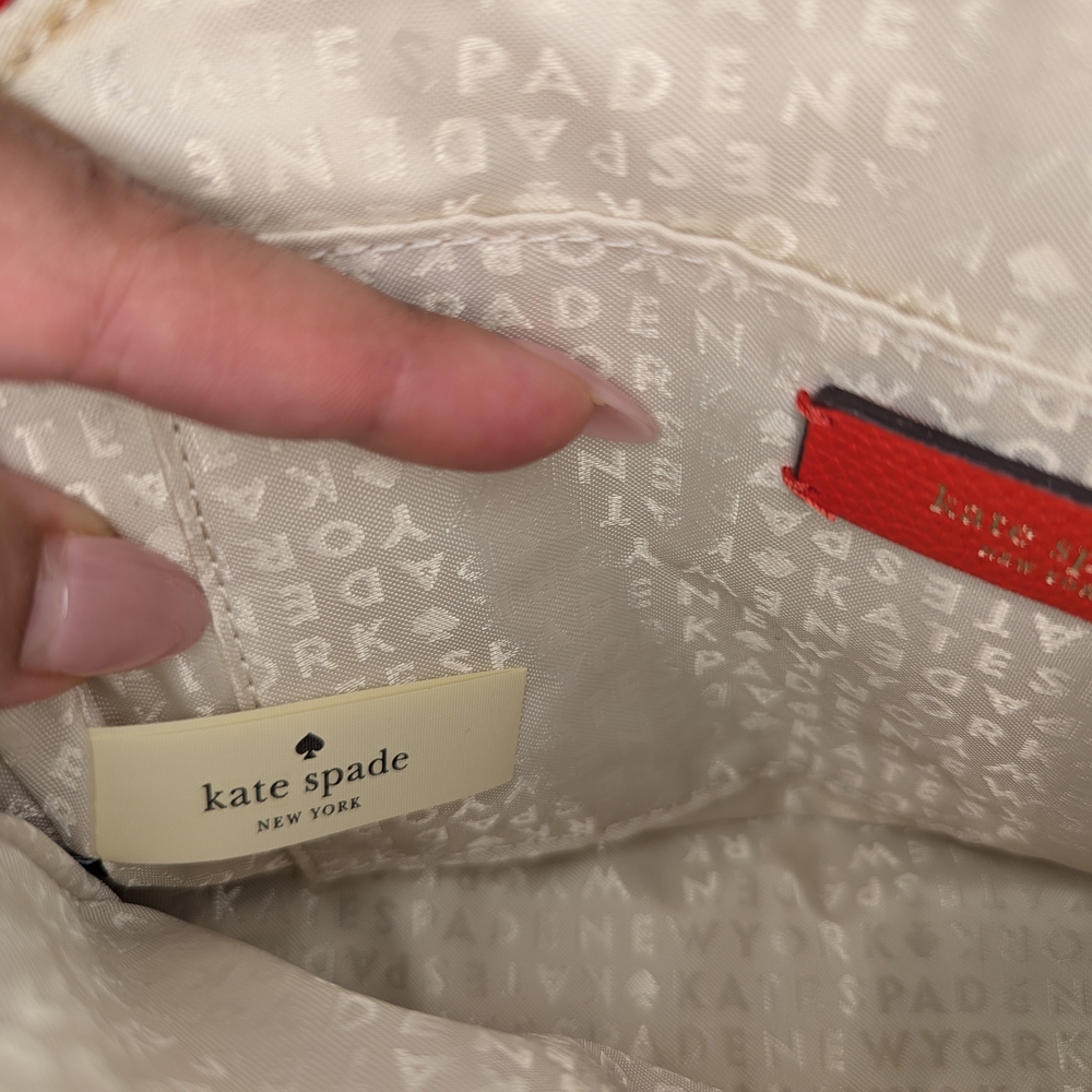 Kate Spade Larchmont Avenue Logo Tory Crossbody - Red - EUC - Picture 5 of 13